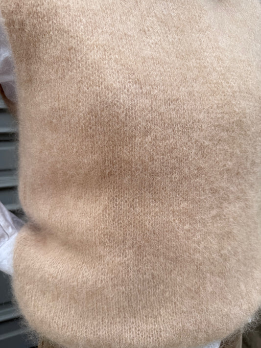 Pull sans manches ELEONORE Beige - A.L